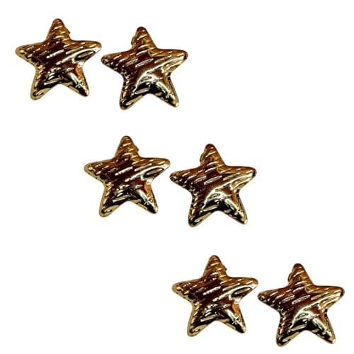 Star Shape Gold-Tone Stud Earrings and Girls Trendy Comfortable Lightweight Fashion Jewelry for 