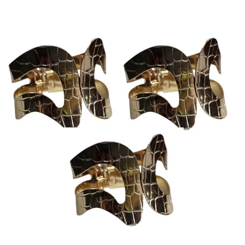 Gold-Tone Textured Cuff Bracelet & Girls Stylish Wide Statement Fashion Bangle Trendy Design Pac