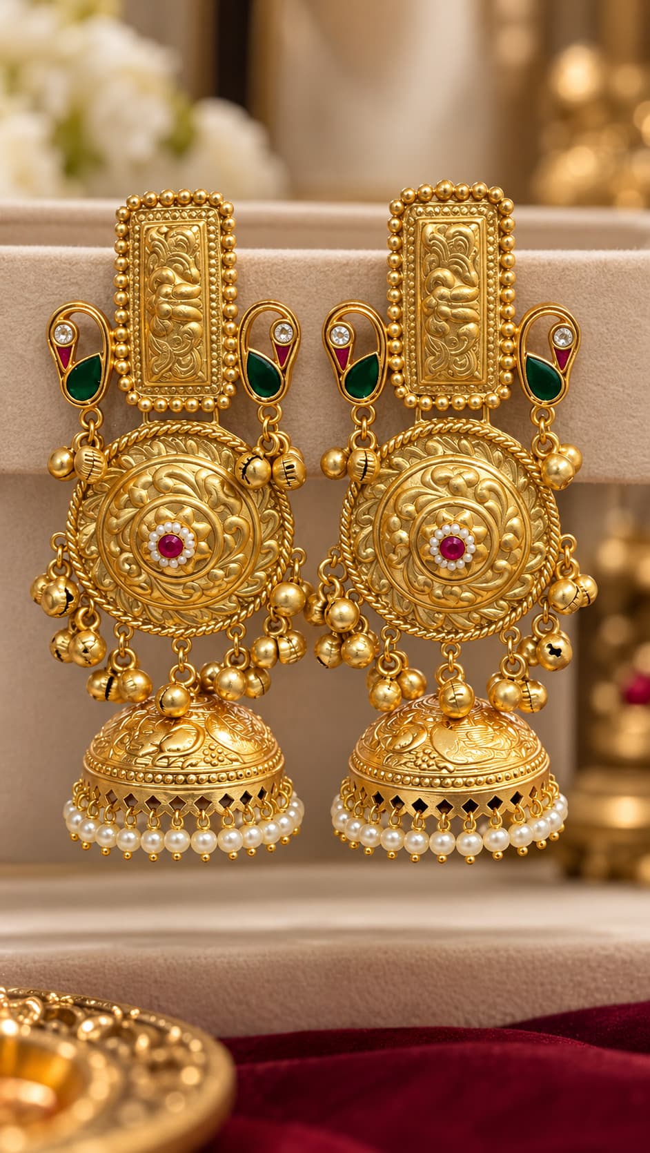 Royal jhumka earrings
